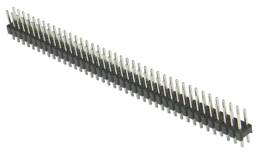 2x40pin Straight Pin Header 2.54mm Breakable (1pcs)