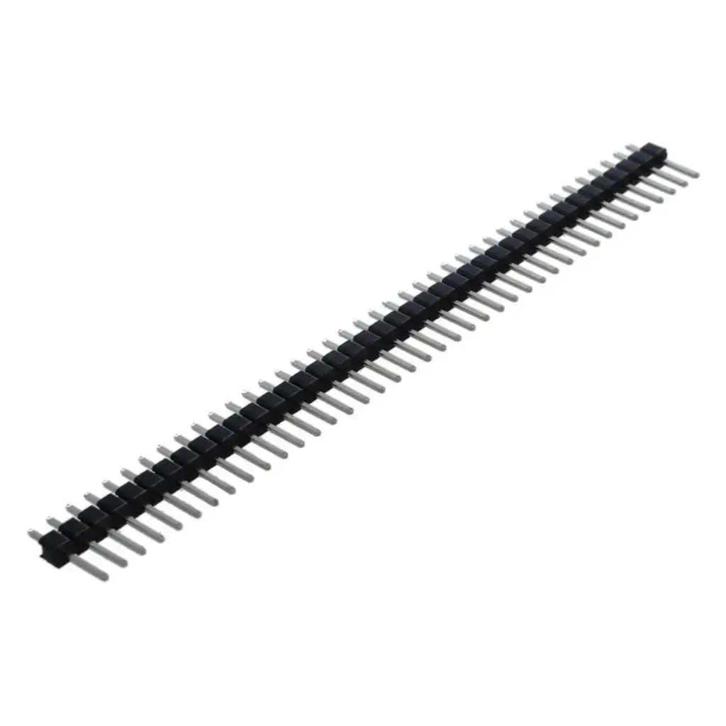 1×40-Pin Straight Male Header | 2.54 mm Breakable Strip
