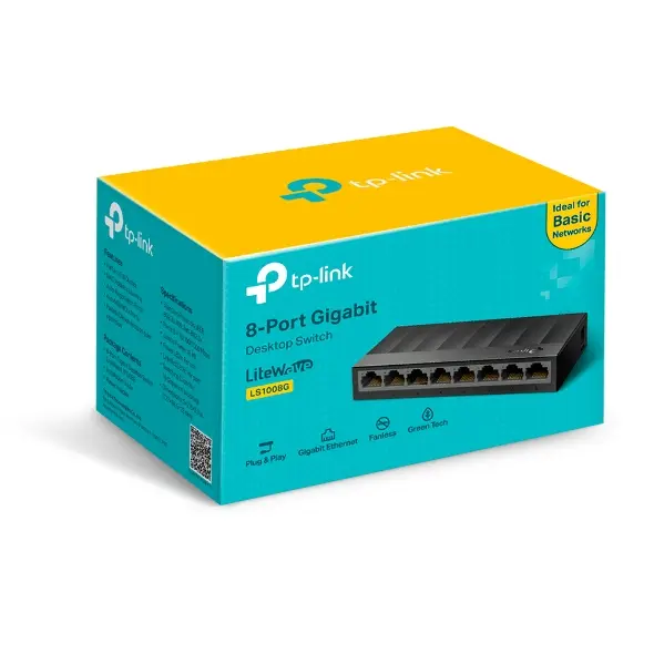 TP-LINK TL-LS1008G 8-Port Gigabit Desktop Switch 