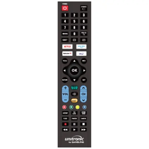 Unitronic Replacement Remote for 5-In-1 Ready To Use (Samsung, LG, Sony, Philips and Panasonic)