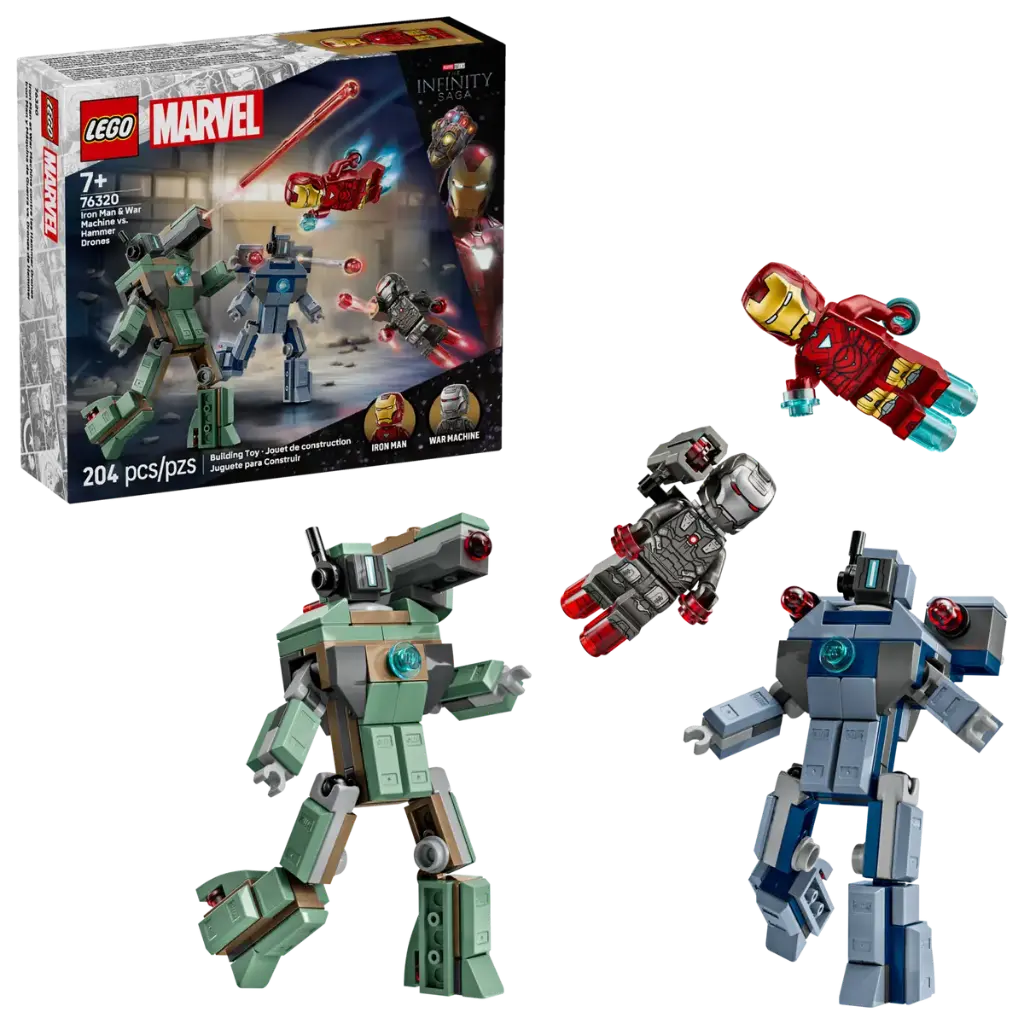 LEGO 76320 Iron Man & War Machine Vs Hammer Drones 