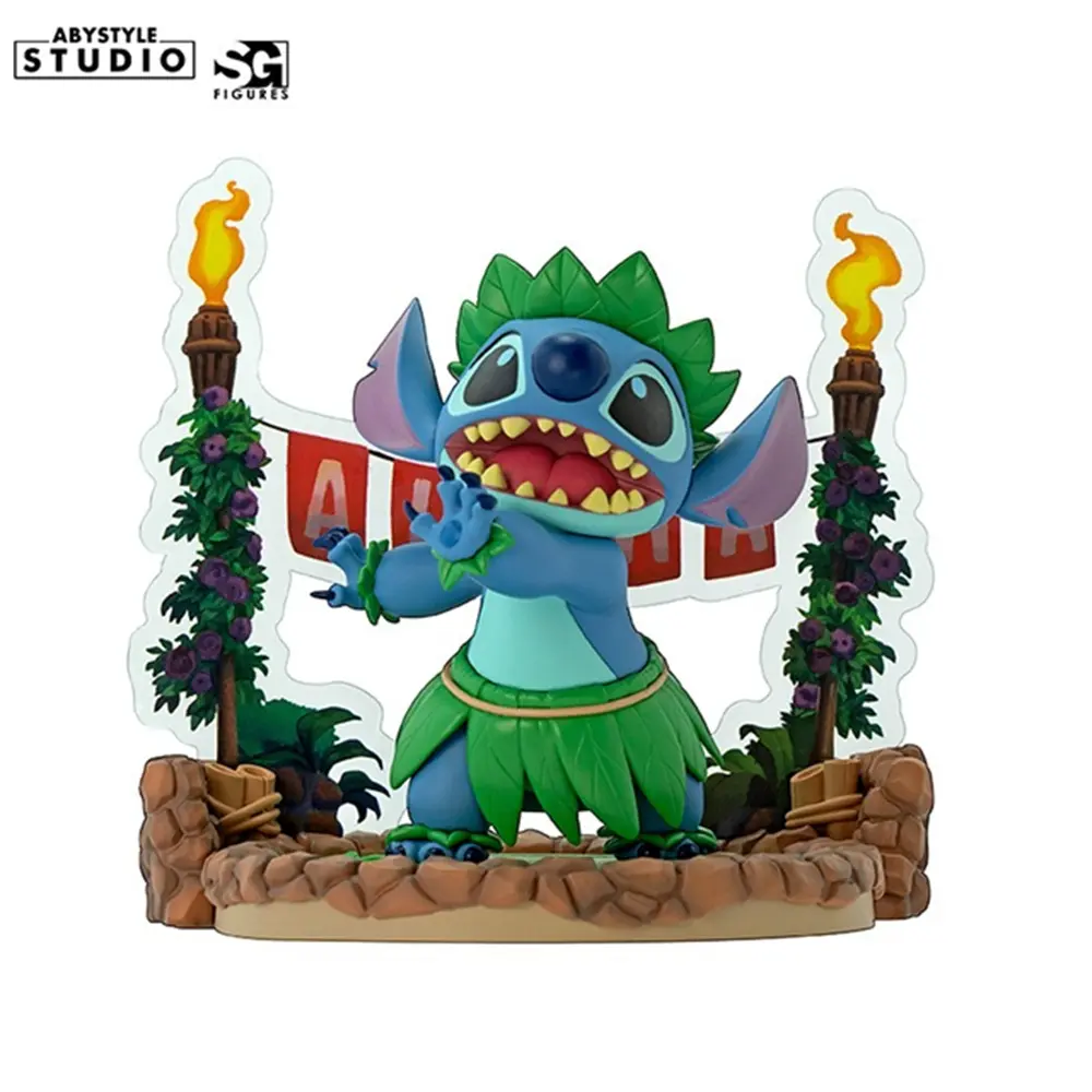 Stitch Hula Dance Statue | Disney Abysse 10 cm