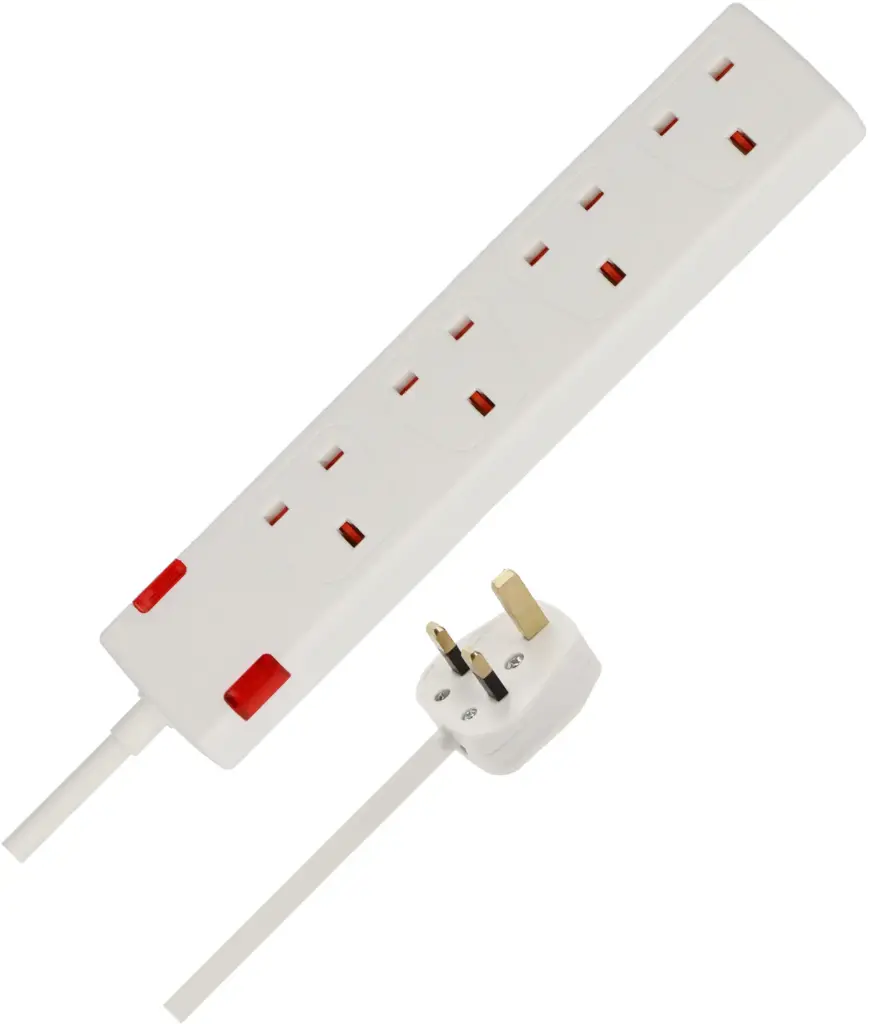Brennenstuhl Extension Socket UK 4 Way 5M White 