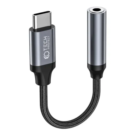 Ultraboost USB-C to 3.5 mm Mini Jack Audio Adapter - Black