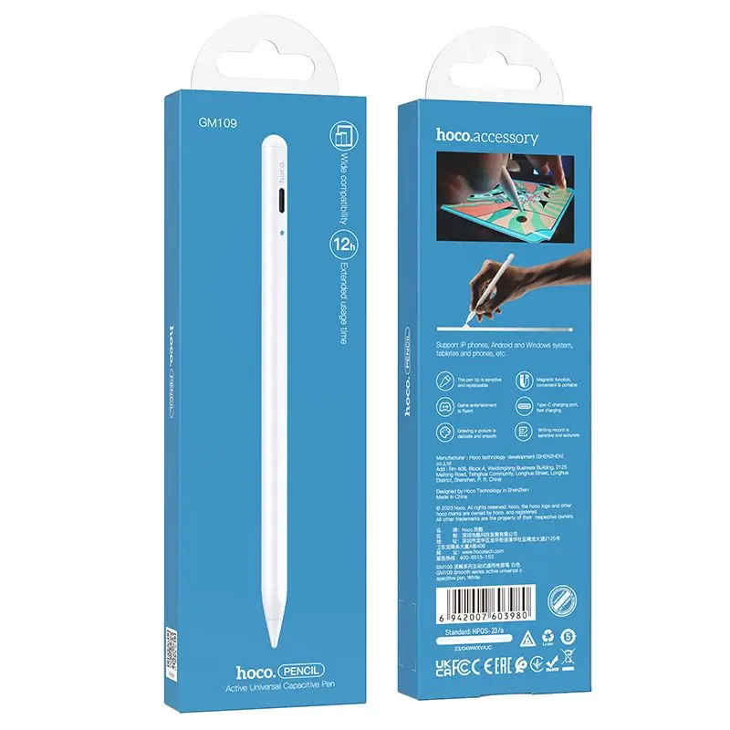 Hoco GM109 Active Tablet Stylus 130 mAh – White