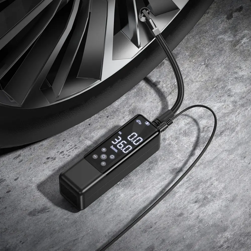 Hoco ZP5 Portable Air Tire Compressor - Black