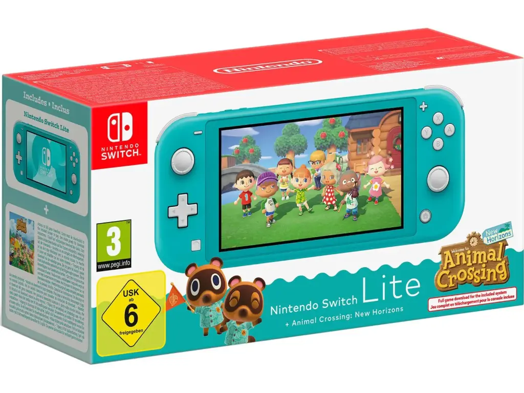Nintendo Switch Lite Console | Animal Crossing Edition Turquoise