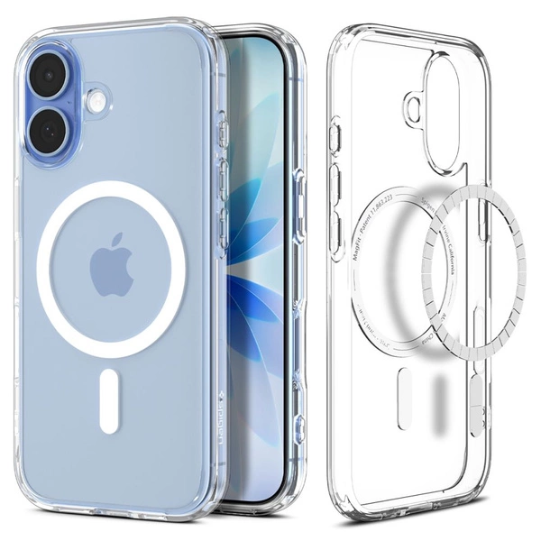 Spigen Ultra Hybrid Clear and White MagSafe Case | Apple iPhone 17