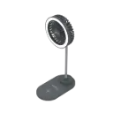 Veho UF-2 USB 3-in-1 Desktop Fan with Light & Charging pad 