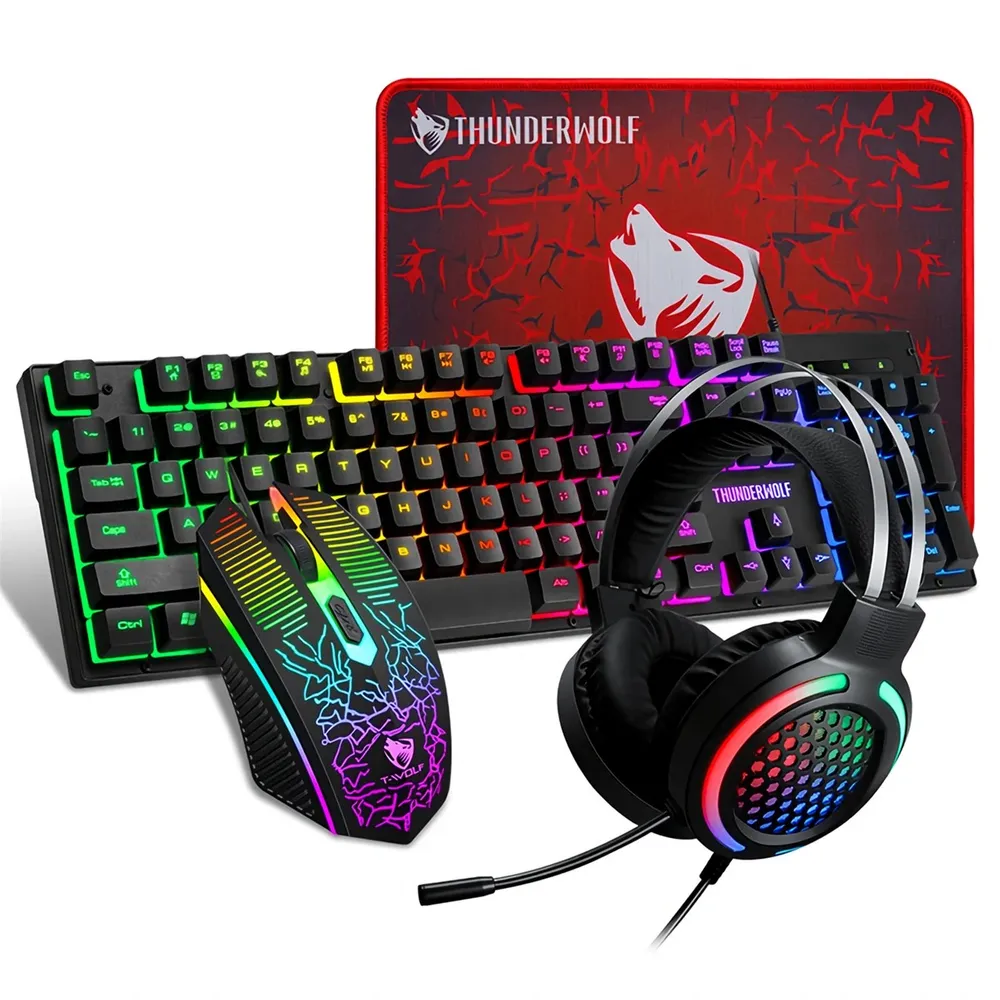 Extralink Gaming Set TF400 4in1 | Keyboard + Mouse + Pad + Headphones