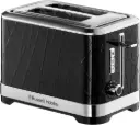 Structure 2-Slice Black Toaster | Russell Hobbs 28091-56 