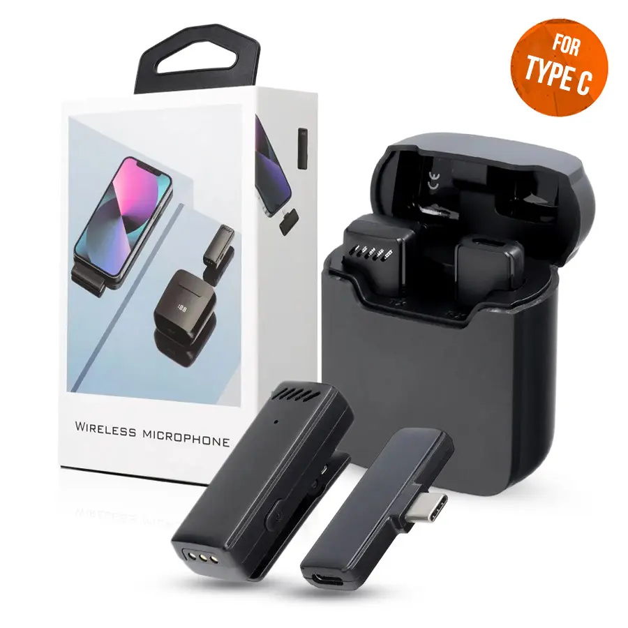 Wireless Microphone USB-C With Charging Case S11