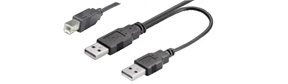 Dual-Power USB 2.0 | USB Charging Cable 1m 