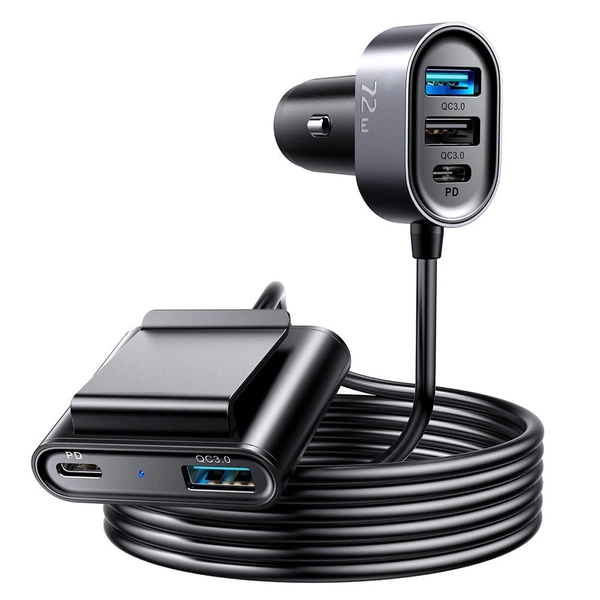Joyroom Car Charger 2xPD + 2xQC3.0 72W 1.5M