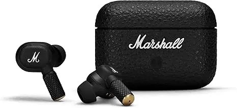Marshall Motif II True Wireless Active Noise-Canceling Earbuds Headphones - Black