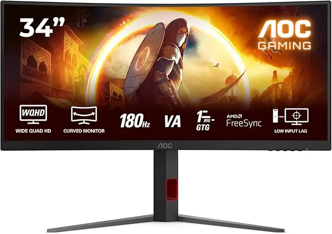 AOC 34" WQHD Curved Gaming Monitor