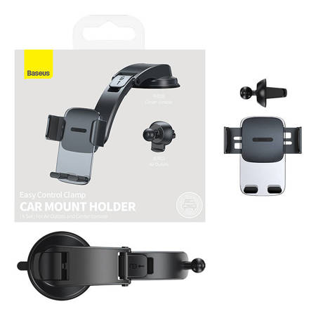 Car Holder with Easy Control Clamp | Baseus (Black)