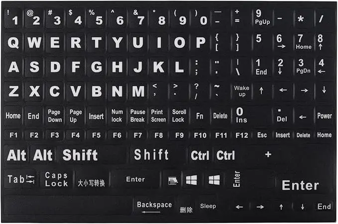 English Keyboard Stickers | 1 Pack