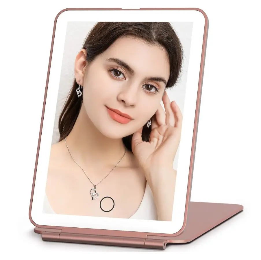 Extralink | Foldable Illuminated Makeup Mirror USB