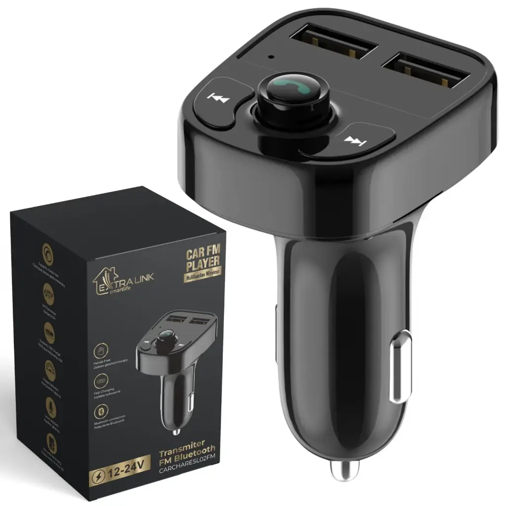 Extralink Smart Life | Car FM Transmitter with Dual USB Charging