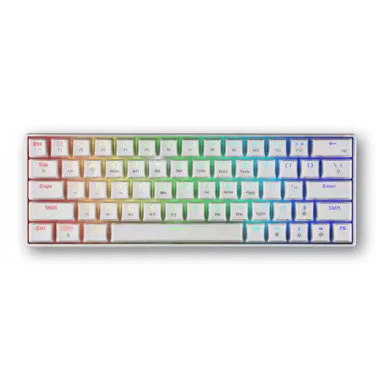 Spartan Gear Pegasus 2 RGB 63-Key Mechanical Keyboard - White