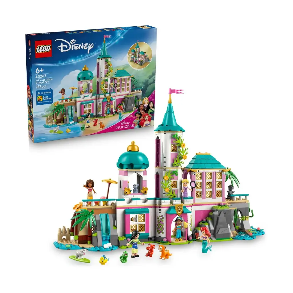 LEGO 43267 Princess – Castle & Royal Pets