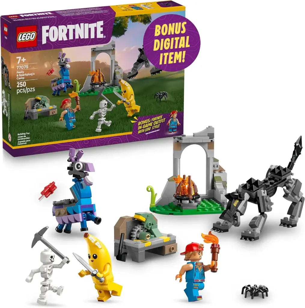 LEGO 77075 Fortnite Peely & Sparkplug’s Camp
