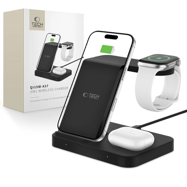 Tech-Protect 3-in-1 | Wireless Charger 15W