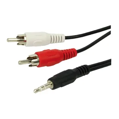 3.5mm Stereo to 2× RCA | Audio Cable