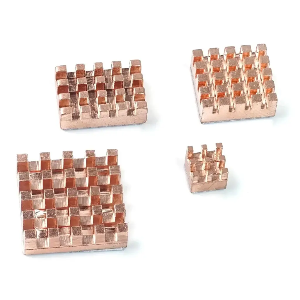 Copper Heatsink Set 4-Pack | Raspberry Pi 5