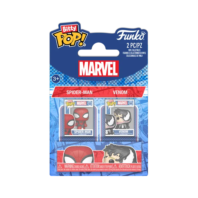 Funko Bitty Pop! 2-Pack Marvel: Spider-Man - Spider-Man & Venom Vinyl Figures