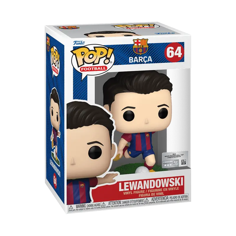 Funko Pop! Football: Barcelona - Lewandowski Vinyl Figure