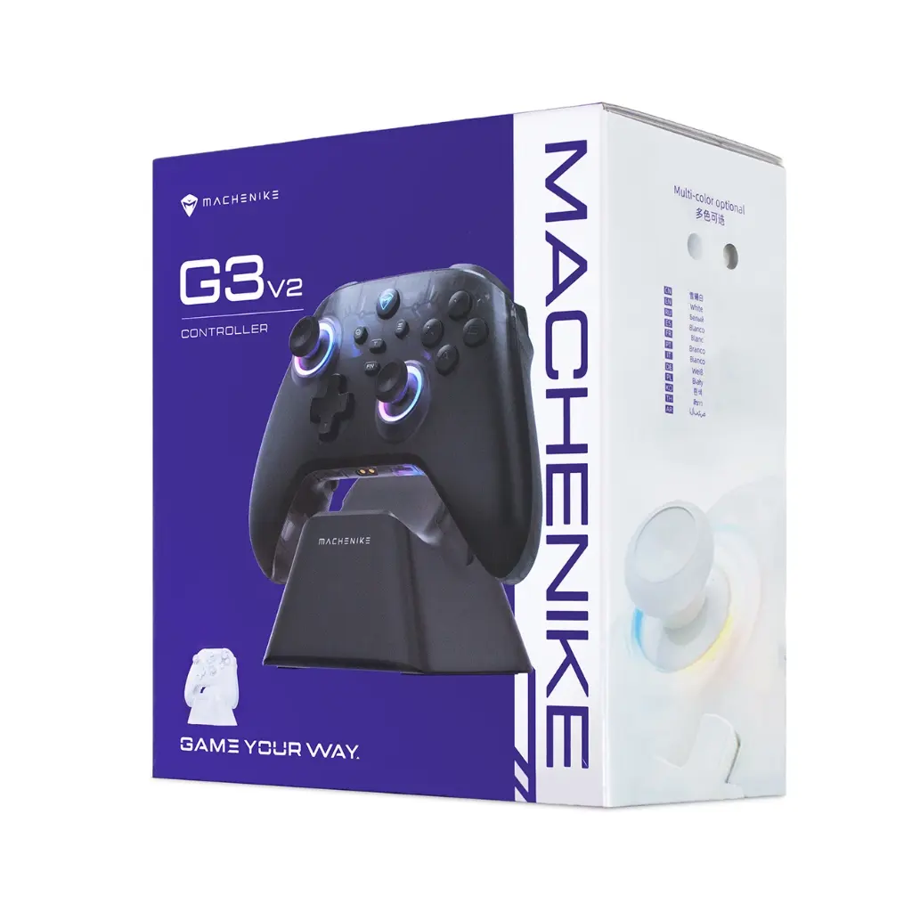 Machenike G3 Wireless Game Controller with Charging Station - Black