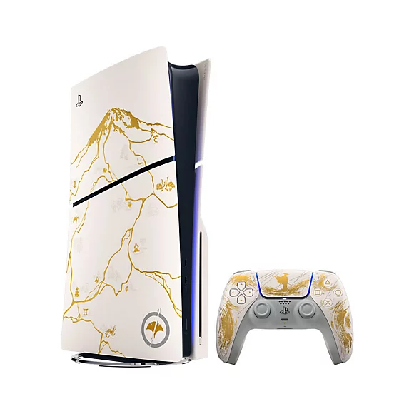 PlayStation 5 Slim Disc Console 1TB - Ghost Of Yotei Gold Limited Edition 