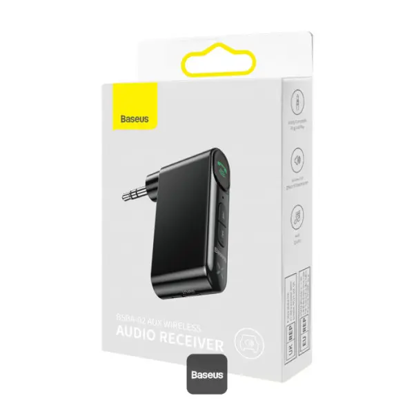 Bluetooth Audio Receiver Car Aux Adapter  | Baseus BSBA-02 