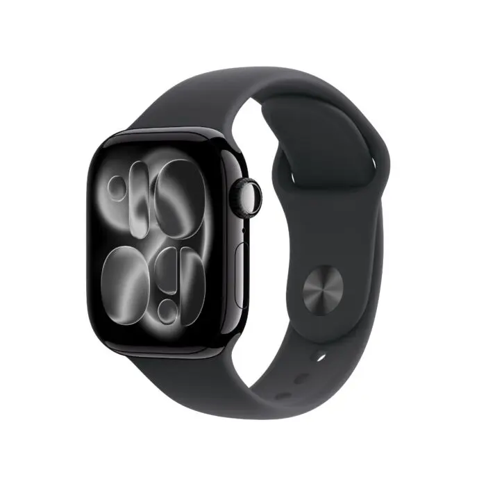 Apple Watch Series 11 GPS 42mm Jet Black Alu Case, Black Sport Band S/M 