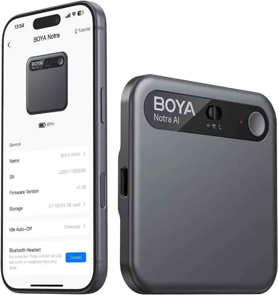 BOYA Notra Audio Transcriber 64GB