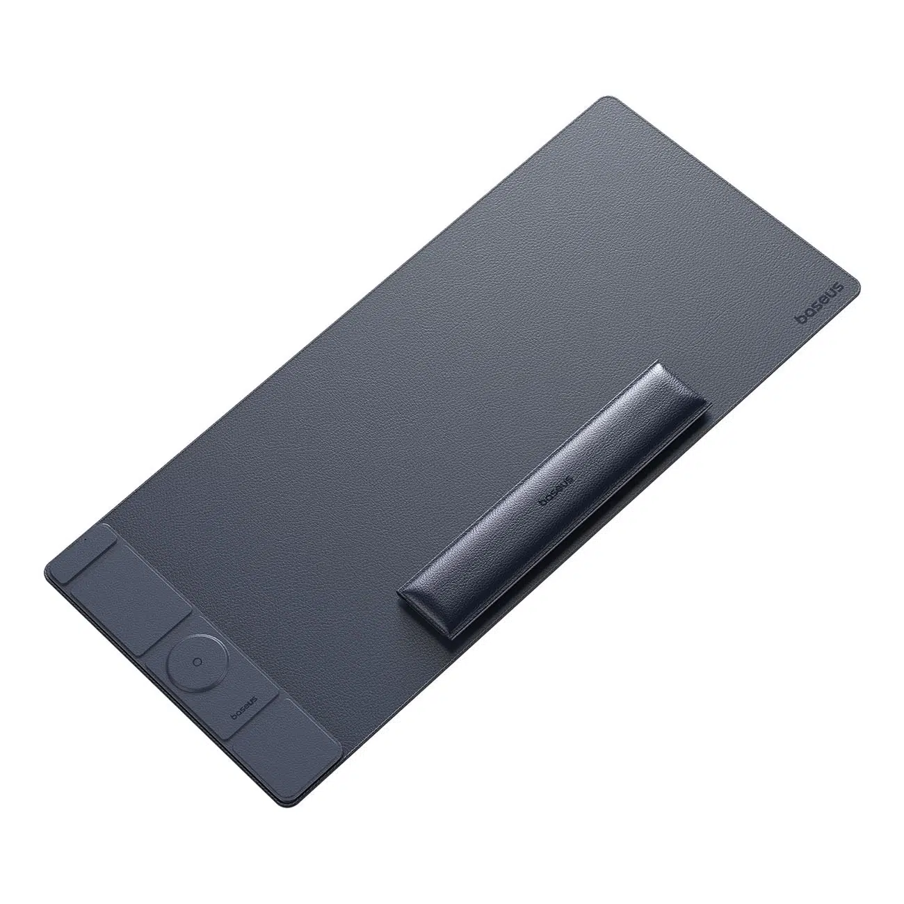 Desk Mat with Wrist Rest & Wireless Charger | Baseus MagPro Series II (Black)