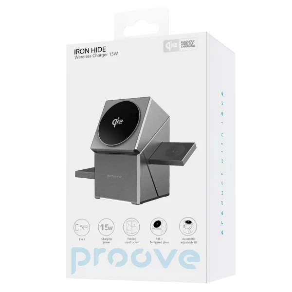 Proove Iron Hide 3 in 1 Wireless Charger 15W