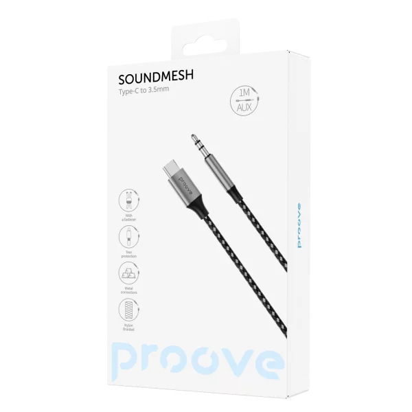 Proove Soundmesh USB-C to 3.5mm Cable 1m