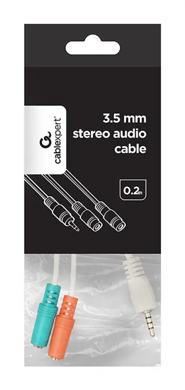 Gembird CCA-417W 3.5mm Stereo to Mic 4-pin White 