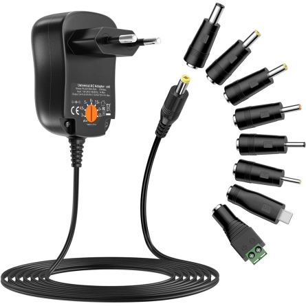 Universal Power Adapter With 8 Connectors