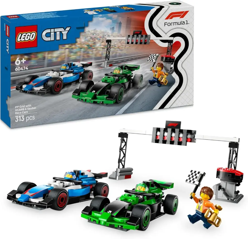 LEGO City 60474 - F1 Grid With Vcarb & Sauber Race Cars 