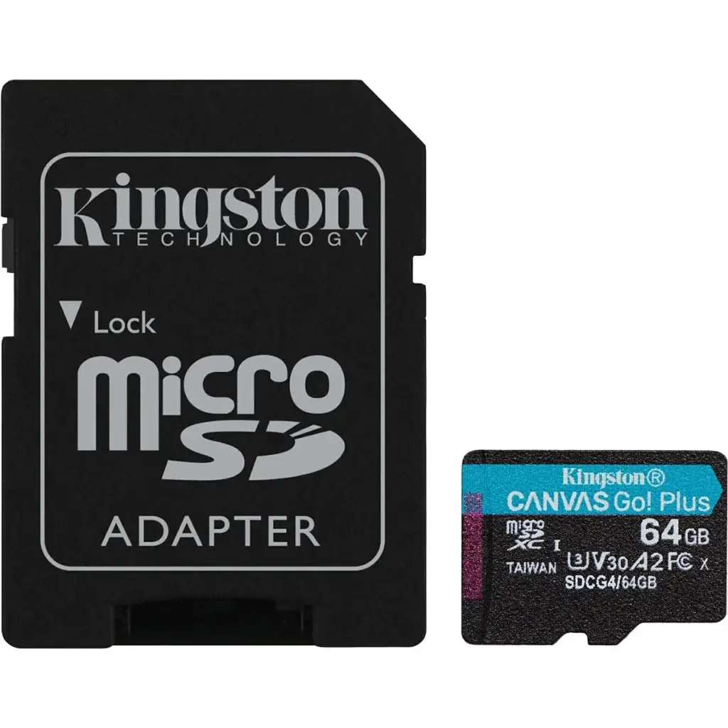 Kingston MicroSD 64GB Canvas Go Plus Gen4 SDCG4/64GB +Ad.SD