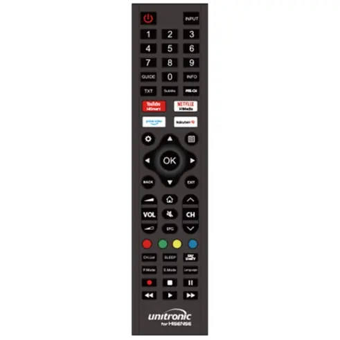 Unitronic Replacement Remote for Hisense TV 