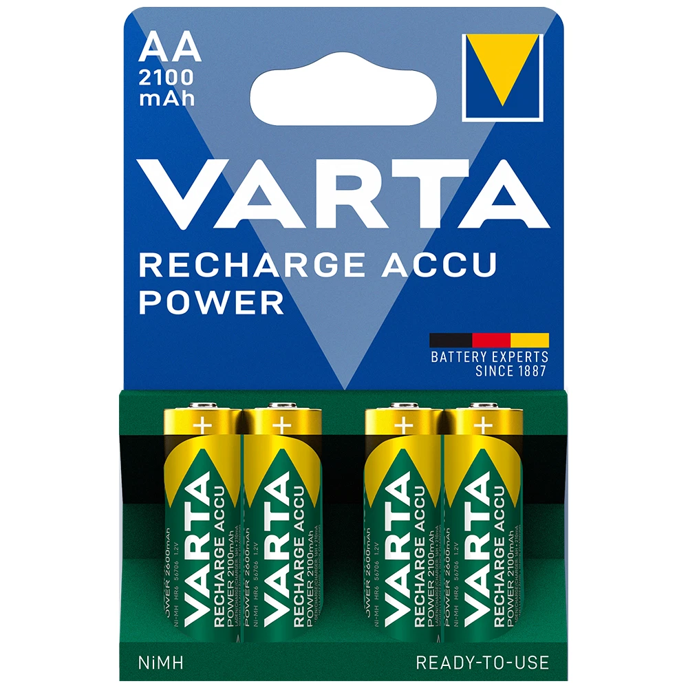Varta Rechargeable AA 2100mAh - 4 Pack
