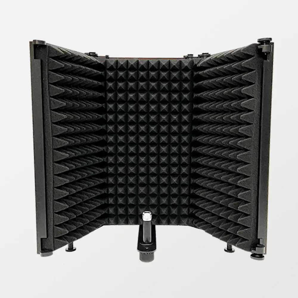 3-Panel Microphone Isolation Shield with Absorbent Foam