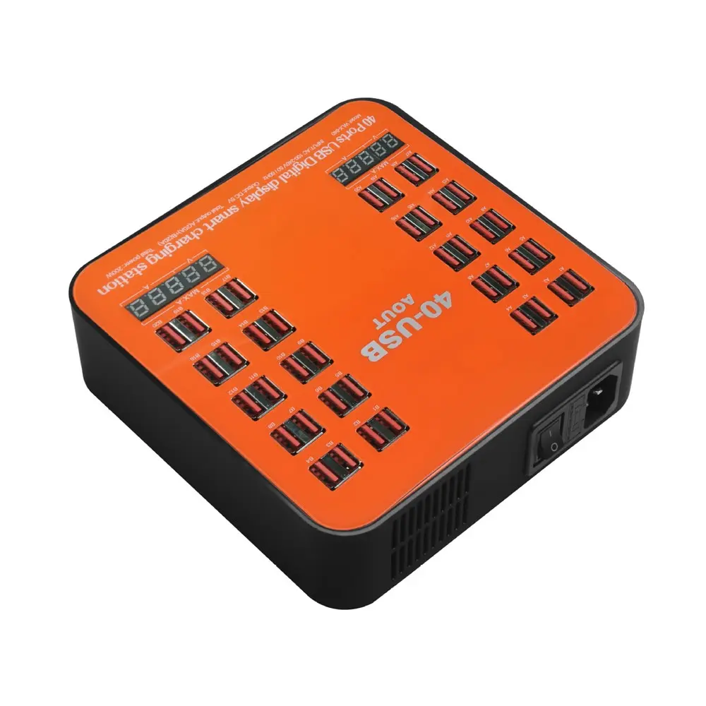 40 Ports USB Charger 5V Digital Display Intelligent Charging Station