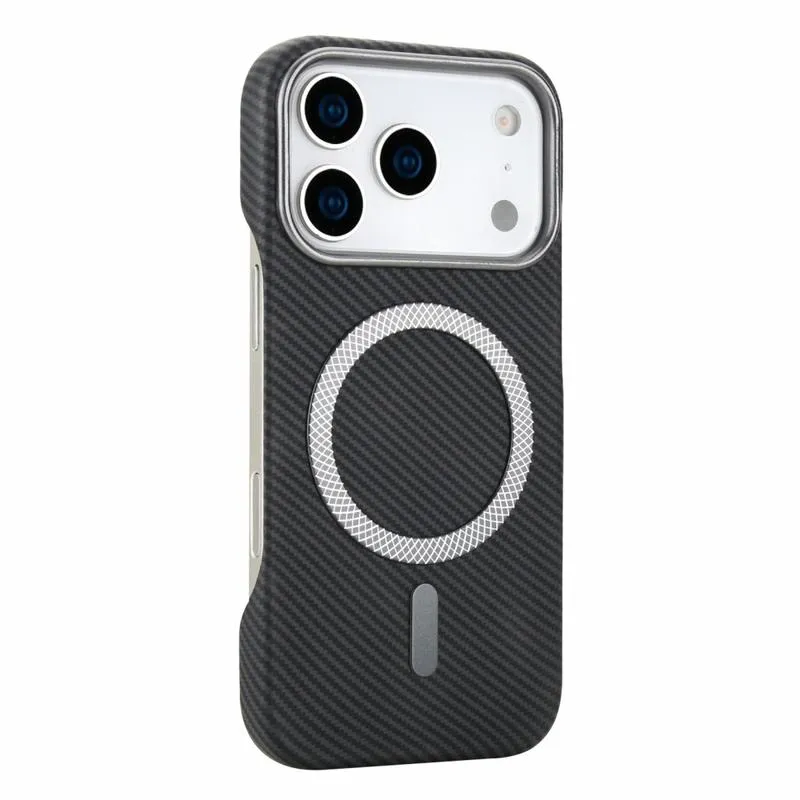 Magnetic Case Carbon Fiber Texture Leather | iPhone 18 Pro Max / 17 Pro Max  