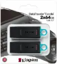 Kingston 64GB DataTraveler Exodia Flash Drive USB 3.2 Gen 1 - 2P